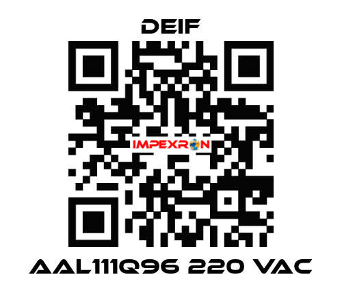 AAL111Q96 220 VAC Deif