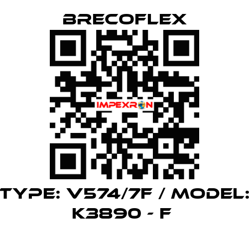 Type: V574/7F / Model: K3890 - F  Brecoflex