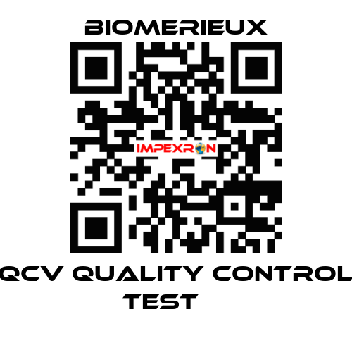 QCV quality control test     Biomerieux