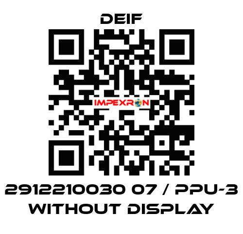 2912210030 07 / PPU-3 without display Deif