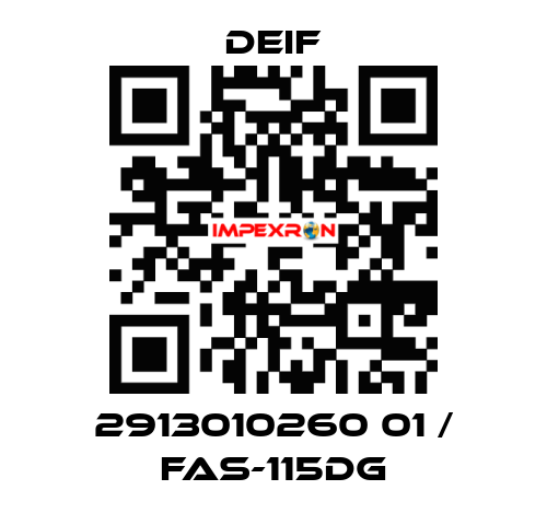 2913010260 01 / FAS-115DG Deif