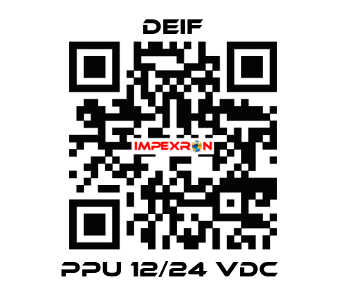 PPU 12/24 VDC  Deif