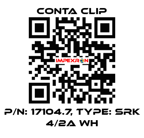 P/N: 17104.7, Type: SRK 4/2A WH Conta Clip