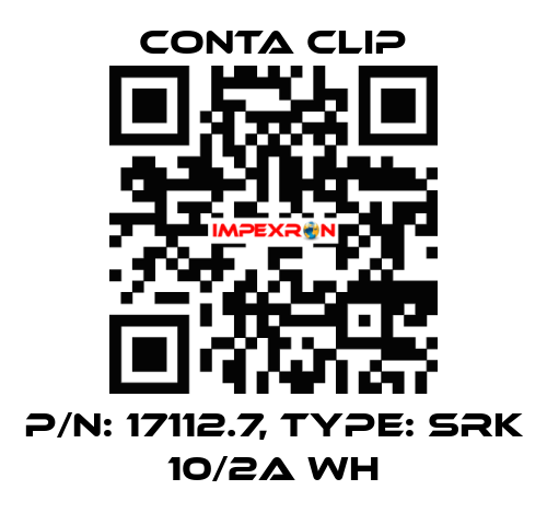 P/N: 17112.7, Type: SRK 10/2A WH Conta Clip