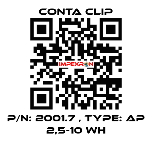 P/N: 2001.7 , Type: AP 2,5-10 WH Conta Clip