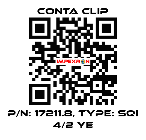 P/N: 17211.8, Type: SQI 4/2 YE Conta Clip