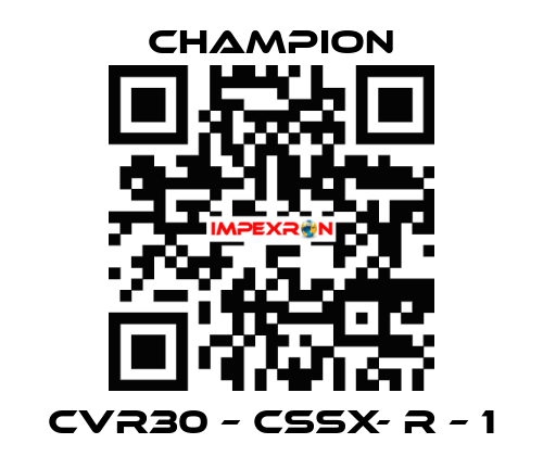 CVR30 – CSSX- R – 1 Champion