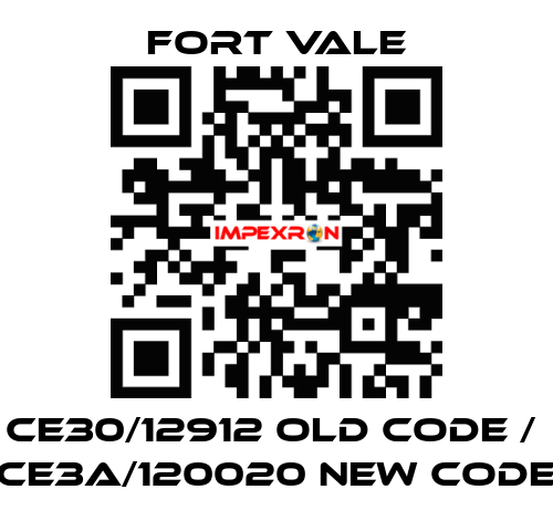 CE30/12912 old code /  CE3A/120020 new code Fort Vale