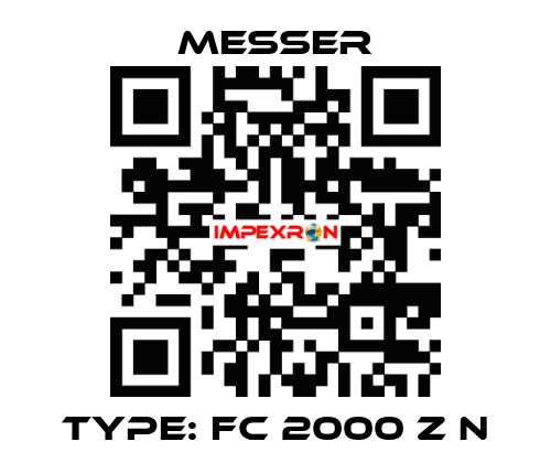 Type: FC 2000 Z N Messer