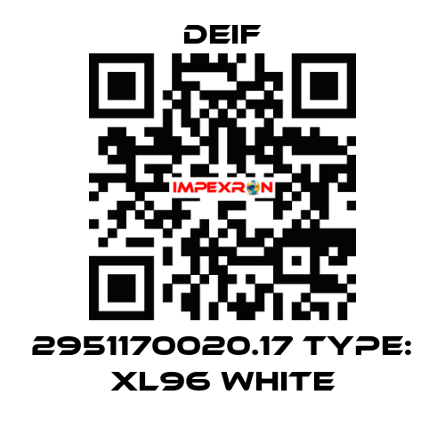 2951170020.17 Type: XL96 white Deif