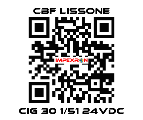 CIG 30 1/51 24VDC CBF LISSONE