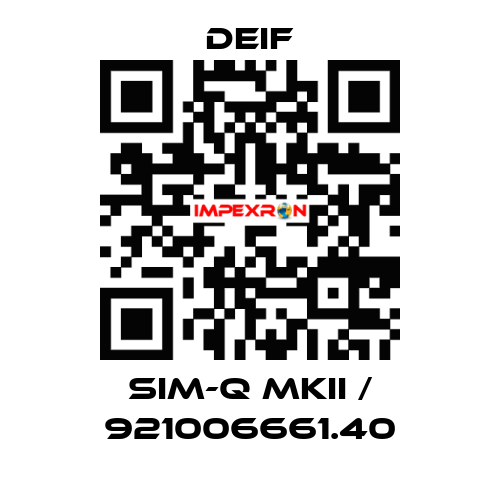 SIM-Q MKII / 921006661.40 Deif