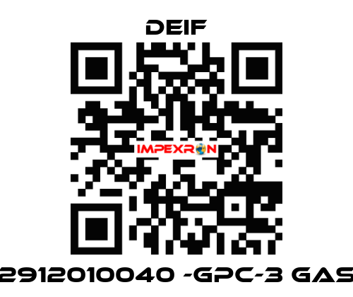 2912010040 -GPC-3 Gas Deif