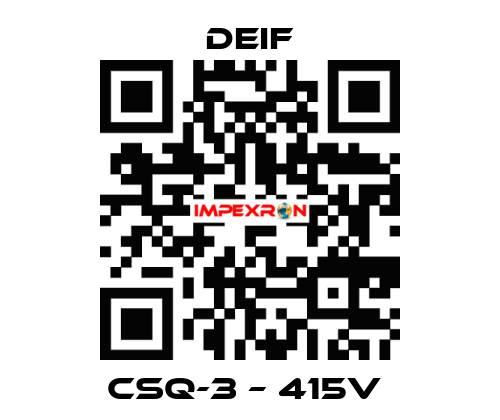 CSQ-3 – 415V  Deif