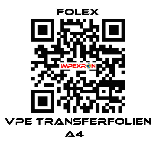 VPE Transferfolien A4   Folex