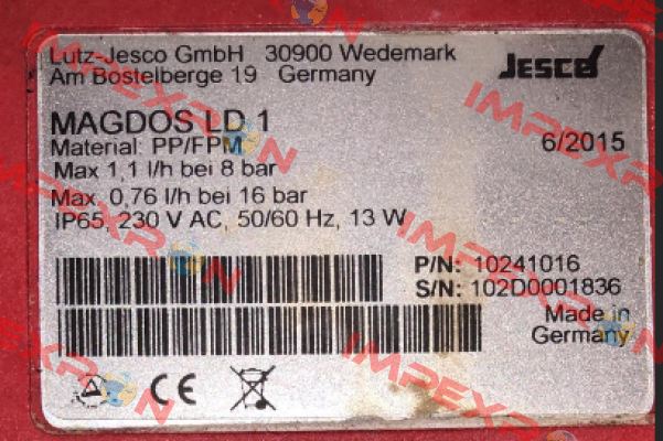 10241016 ( MAGDOS LD 1 PP/FPM ) Jesco