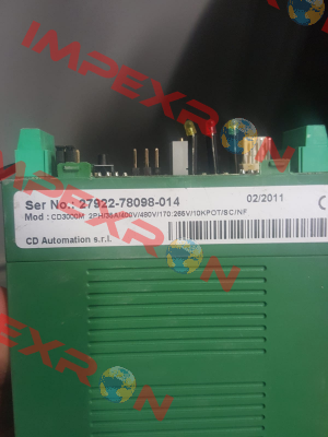 CD3000M 2PH/35A/400V/480V/170:265V/10KPOT/SC/NF old code / new code DM2035-42KB00020 CD AUTOMATION