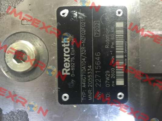 A4VG71DA1D4/32R-NZF02F021SH  Rexroth